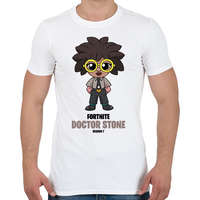 printfashion Doctor Stone - Fortnite Season 7 - Férfi póló - Fehér