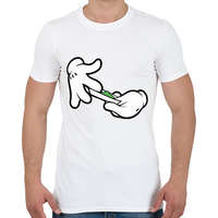 printfashion Roll it - Férfi póló - Fehér