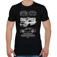 printfashion DODGE CHALLENGER - Férfi póló - Fekete