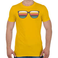 printfashion RETRO Napszemüveg - Férfi póló - Sárga