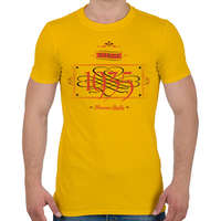 printfashion since-1935-red-black - Férfi póló - Sárga