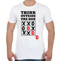 printfashion Think outside the box! - Férfi póló - Fehér