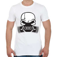 printfashion Skull audi - Férfi póló - Fehér