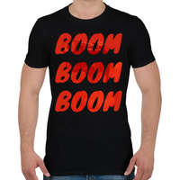 printfashion boom boom boom - Férfi póló - Fekete