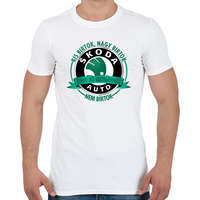 printfashion Egy jó Skoda-val nem bírtok - Férfi póló - Fehér