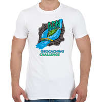 printfashion ADN geocaching - Férfi póló - Fehér