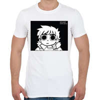 printfashion Scott Pilgrim - Férfi póló - Fehér