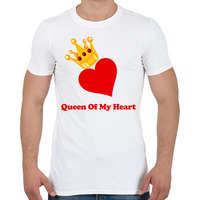 printfashion Queen of my heart - Férfi póló - Fehér