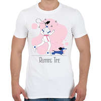 printfashion Running Time - Férfi póló - Fehér