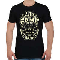 printfashion Az élet egy játék - Férfi póló - Fekete