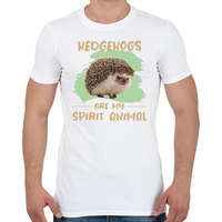 printfashion Hedgehogs are my spirit animal - Férfi póló - Fehér