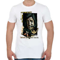 printfashion I AM NOT AN ANGEL BUT I CAN LIVE - Férfi póló - Fehér