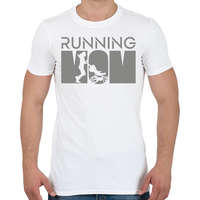 printfashion Running mom - Férfi póló - Fehér