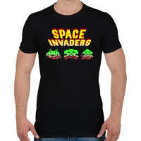 printfashion Space Invaders - Férfi póló - Fekete