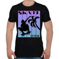 printfashion Skate extreme sport - Férfi póló - Fekete