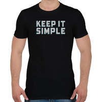 printfashion Keep it simple - Férfi póló - Fekete