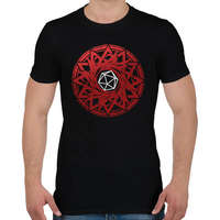 printfashion Goth kör (Vörös) - Férfi póló - Fekete