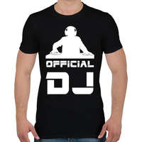 printfashion official dj - Férfi póló - Fekete