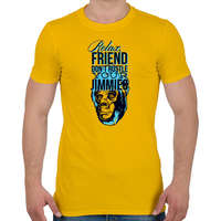 printfashion Gorilla arc - világos alaphoz - Férfi póló - Sárga