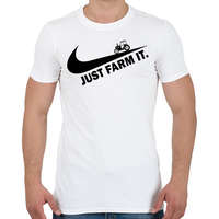 printfashion Just farm it - Férfi póló - Fehér