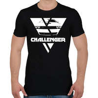 printfashion Challenger Triangle - Férfi póló - Fekete