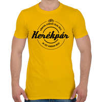 printfashion kerekpar-black - Férfi póló - Sárga