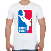 printfashion Fortnite Battle Royale - Férfi póló - Fehér