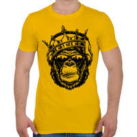 printfashion Gorilla king - Férfi póló - Sárga