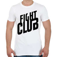 printfashion fight club logo - Férfi póló - Fehér