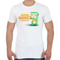 printfashion mini world - Férfi póló - Fehér