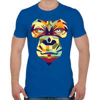 printfashion Gorilla art - Férfi póló - Királykék