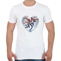 printfashion Boldog szerelem télen - Férfi póló - Fehér