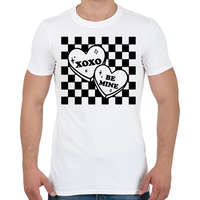 printfashion Be mine - xoxo - Férfi póló - Fehér
