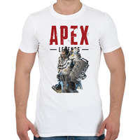 printfashion Apex Gibraltár - Férfi póló - Fehér