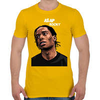 printfashion A$AP ROCKY - Férfi póló - Sárga