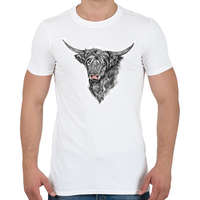 printfashion skót felfoldi boci - Férfi póló - Fehér