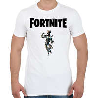 printfashion Fortnite Shadow Mecha Kitty - Férfi póló - Fehér