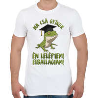 printfashion Na csá gyíkok én leléptem! - Férfi póló - Fehér