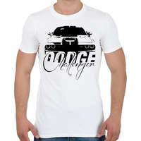 printfashion Dodge Challenger - Férfi póló - Fehér