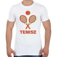 printfashion Tenisz - 3D - Férfi póló - Fehér