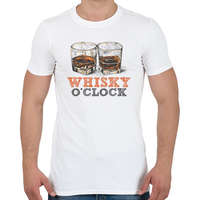 printfashion Whisky o'clock - Férfi póló - Fehér
