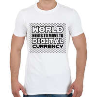 printfashion World-needs-to-move-to-digital-currency - Férfi póló - Fehér