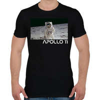 printfashion Apollo 11 - Férfi póló - Fekete