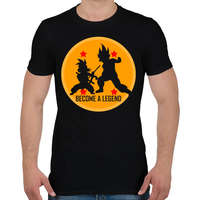 printfashion Dragon Ball - Légy Legenda! - Férfi póló - Fekete