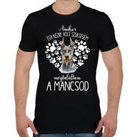 printfashion Megtaláltam a mancsod - Dobermann - Férfi póló - Fekete