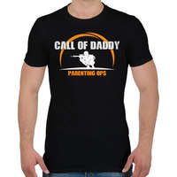printfashion Call of Daddy apa vigyáz rád - Férfi póló - Fekete