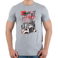 printfashion World war II - Férfi póló - Sport szürke