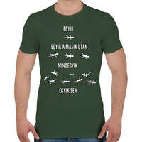 printfashion gyíkok - Férfi póló - Katonazöld