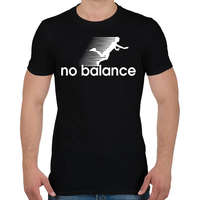 printfashion no balance - Férfi póló - Fekete