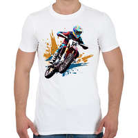 printfashion Cross - Férfi póló - Fehér